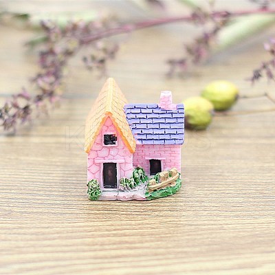 Resin Villa House Figurines Display Decorations WG62779-01-1