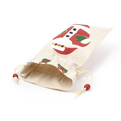 Christmas Theme Cotton Fabric Cloth Bag LS-ABAG-H104-A04-1