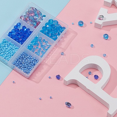 DIY Blue Series Jewelry Making Kits DIY-YW0003-05B-1