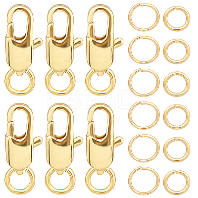 Rack Plating Brass Lobster Claw Clasps KK-BBC0009-98-1