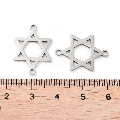 Non-Tarnish 201 Stainless Steel Connector Charms STAS-A090-23P-1