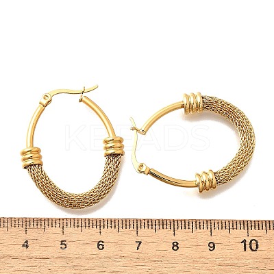 201 Stainless Steel Hoop Earrings LS-EJEW-Q026-15G-B-1
