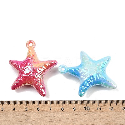 UV Plating Acrylic Pendants OACR-A040-06-1