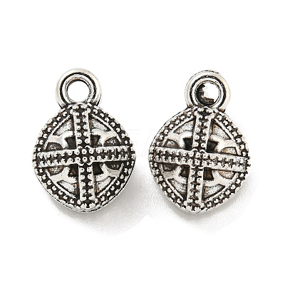 Tibetan Style Alloy Charms FIND-M011-08AS-1
