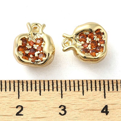 Brass Micro Pave Cubic Zirconia Pendants X-KK-H455-16G-1