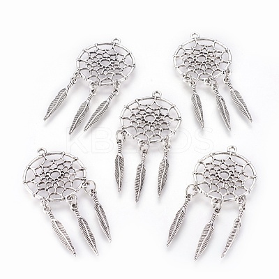 Tibetan Style Alloy Pendants TIBE-Q054-14AS-NR-1