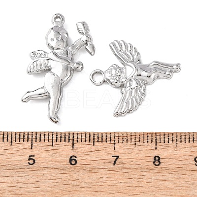 5Pcs 304 Stainless Steel Pendants STAS-P432-08P-1