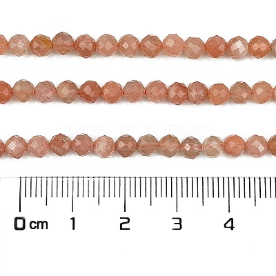 Natural Peach Moonstone Beads Strands X-G-C127-A02-02-1