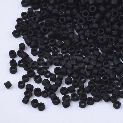 Opaque Glass Cylinder Beads SEED-Q036-01A-J01-1