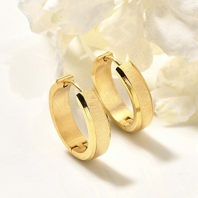304 Stainless Steel Hoop Earrings for Women EJEW-C096-44G-1