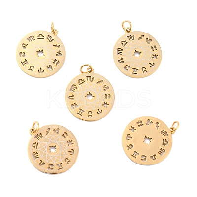 Ion Plating(IP) 201 Stainless Steel Pendants STAS-K003-11G-1