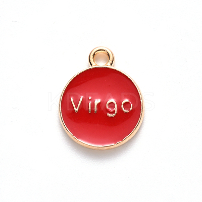 Alloy Enamel Pendants ENAM-SZ0001-28B-B-1