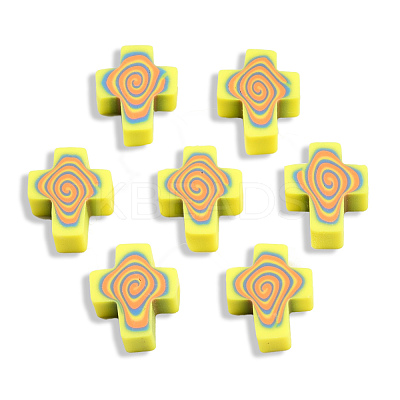 Handmade Polymer Clay Beads CLAY-T020-30D-1