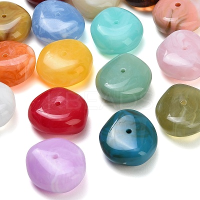 Two Tone Opaque Acrylic Beads AC-CBADA7D-09-1