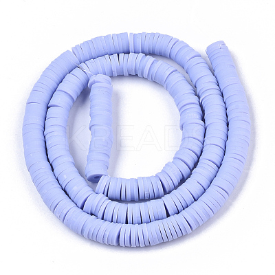 Handmade Polymer Clay Beads Strands CLAY-R089-6mm-025-1