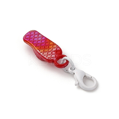 Flip Flops Acrylic Pendant Decorations HJEW-JM03463-1