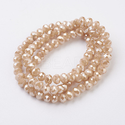 Electroplate Glass Beads Strands X-EGLA-D020-6x4mm-76-1