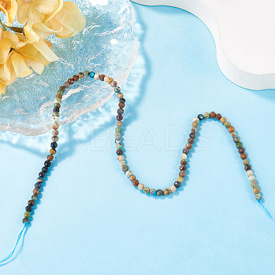 1 Strand Natural HuBei Turquoise Beads Strands G-TA0003-45-1