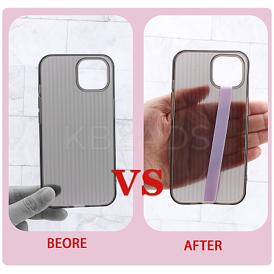 6Pcs 6 Colors Silicone Mobile Phone Case Wrist Straps AJEW-DR0002-51-1