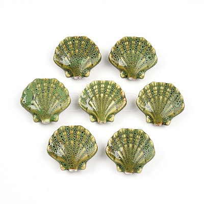Handmade Porcelain Beads PORC-N009-01F-1