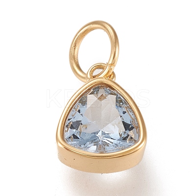 PVD Vacuum Plating 304 Stainless Steel Cubic Zirconia Pendant ZIRC-P080-A06-1