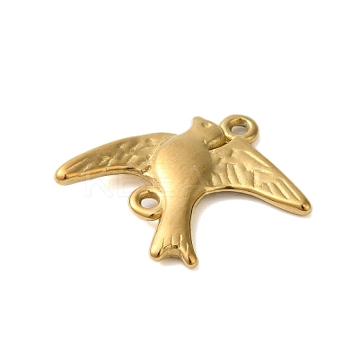 Ion Plating(IP) 304 Stainless Steel Bird Links Connector Charms STAS-N103-28G-1
