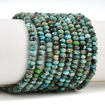 Natural HuBei Turquoise Beads Strands G-B175-A14-2x4mm-1