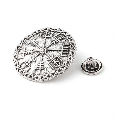 Tibetan Style Alloy Brooches JEWB-O016-02AS-1