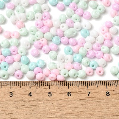 6/0 Opaque Baking Paint Glass Seed Beads SEED-M012-02A-33-1