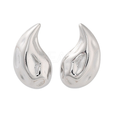 Non-Tarnish 304 Stainless Steel Stud Earrings EJEW-H115-17P-1