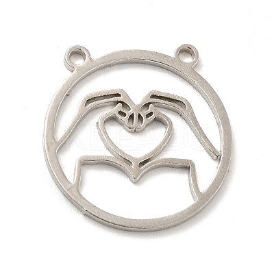 Non-Tarnish 201 Stainless Steel Outline Pendants LS-STAS-E175-02P-1