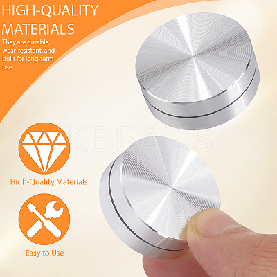 2Pcs Aluminum Turntable Base Table Tray FIND-SP0004-05-1