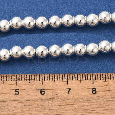 Electroplated Synthetic Magnetic Hematite Beads Strands G-I364-D01-S-1