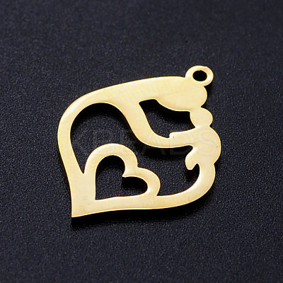 201 Stainless Steel Pendants STAS-S105-JN388-2-1
