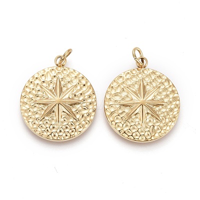 Ion Plating(IP) 304 Stainless Steel Pendants STAS-F256-002G-1