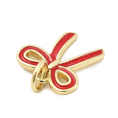 Brass Enamel Charms KK-H206-15G-01-1