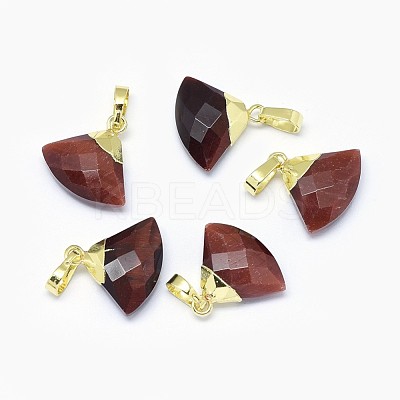 Natural Tiger Eye Pendants G-F584-F11-G-1