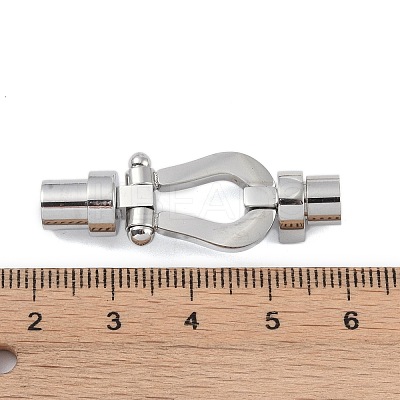 Tarnish Resistant 304 Stainless Steel Magnetic Clasps with Glue-in Ends X-STAS-K282-02P-1