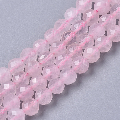 Natural Rose Quartz Beads Strands G-R465-10-1