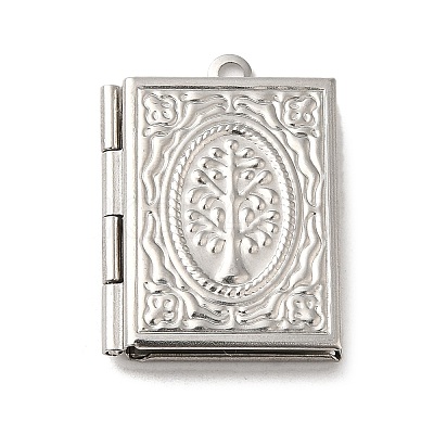 Tarnish Resistant 304 Stainless Steel Locket Pendants LS-STAS-Q300-01C-P-1