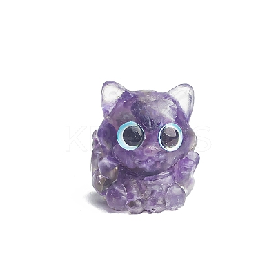 Resin Nine-tailed Fox Display Decoration PW-WG18546-03-1