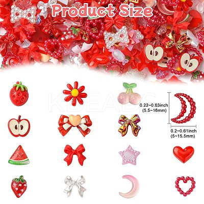 200Pcs Resin Cabochons MRMJ-CJ0001-25-1