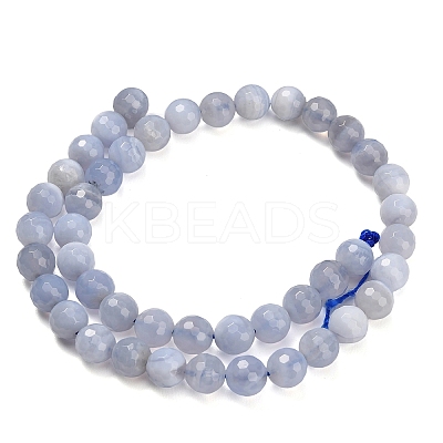 Natural Blue Lace Agate Beads Strands G-C280-B07-8mm-1