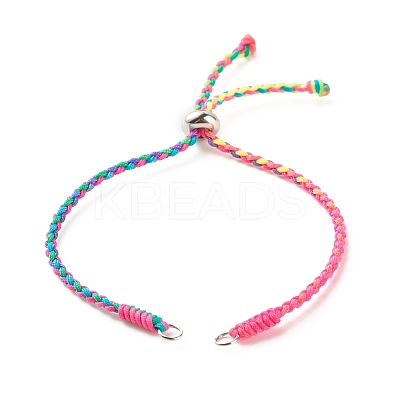Braided Nylon Thread Bracelet AJEW-JB01124-1