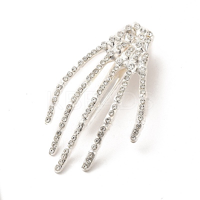 Halloween Theme Glass Rhinestone Alligator Hair Clips for Woman Girl PHAR-E018-03S-1