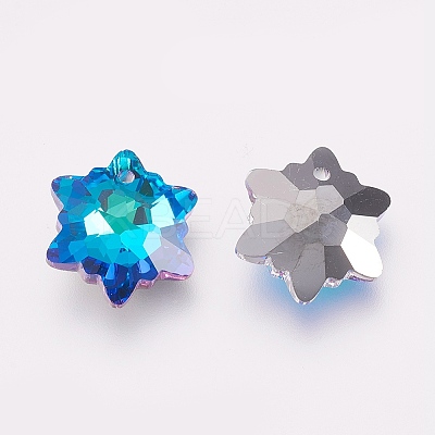 K9 Glass Rhinestone Pendants X-GLAA-F083-03A-02-1