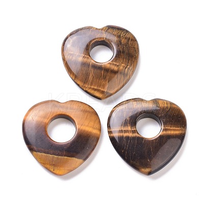 Natural Tiger Eye Pendants G-F708-04D-1