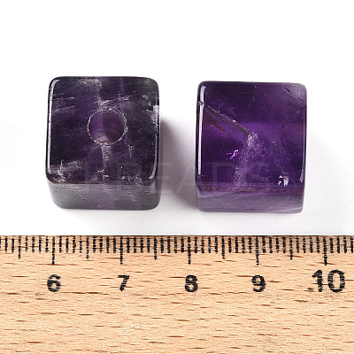 Natural Amethyst European Beads G-N345-07A-06-1