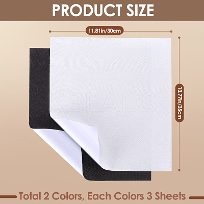 6 Sheets 2 Colors Linen Book Covers DIY-CP0010-65-1