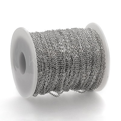 Soldered Brass Cable Chains KK-S332-19P-1